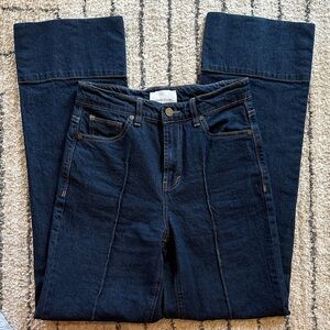 Habitual Dark Blue High-Rise Wide Leg Jeans